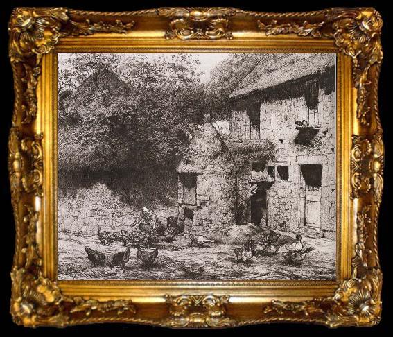framed  Jean Francois Millet House, ta009-2